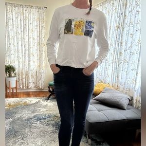Van Gogh print sweatshirt